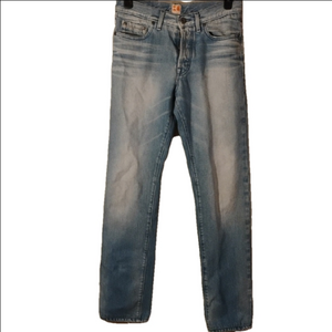 BOSS ORANGE Blue Straight Jeans Classic Style.Buttonfly. Size 32 Men's .